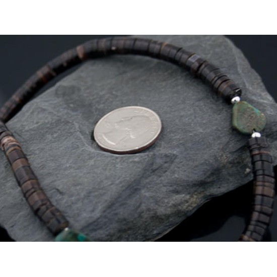 Certified Authentic Navajo .925 Sterling Silver Graduated Heishi, Turquoise Native American Necklace 390641562174 Certified Authentic Navajo .925 Sterling Silver Graduated Heishi, Turquoise Native American Necklace 390641562174