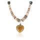 Certified Authentic Navajo .925 Sterling Silver Graduated Melon Shell and Agate Turquoise Native American Necklace 15427-5
