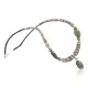 Certified Authentic Navajo .925 Sterling Silver Graduated Melon Shell and AJAX and TURQUOISE MOUNTAIN Native American Necklace 18108-6