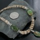 Certified Authentic Navajo .925 Sterling Silver Graduated Melon Shell and AJAX and TURQUOISE MOUNTAIN Native American Necklace 18108-6 Certified Authentic Navajo .925 Sterling Silver Graduated Melon Shell and AJAX and TURQUOISE MOUNTAIN Native American Necklace 18108-6