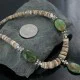 Certified Authentic Navajo .925 Sterling Silver Graduated Melon Shell and AJAX and TURQUOISE MOUNTAIN Native American Necklace 18108-6