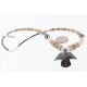 Certified Authentic Navajo .925 Sterling Silver Graduated Melon Shell and Hematite Native American Necklace 390753936381