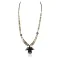 Certified Authentic Navajo .925 Sterling Silver Graduated Melon Shell and Hematite Native American Necklace 390753936381
