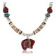 Certified Authentic Navajo .925 Sterling Silver Graduated Melon Shell and Jasper Turquoise Native American Necklace 390828052729 Certified Authentic Navajo .925 Sterling Silver Graduated Melon Shell and Jasper Turquoise Native American Necklace 390828052729