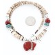 Certified Authentic Navajo .925 Sterling Silver Graduated Melon Shell and Jasper Turquoise Native American Necklace 390828052729 Certified Authentic Navajo .925 Sterling Silver Graduated Melon Shell and Jasper Turquoise Native American Necklace 390828052729