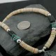 Certified Authentic Navajo .925 Sterling Silver Graduated Melon Shell and Onyx Jasper Turquoise Native American Necklace 15213-5