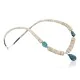Certified Authentic Navajo .925 Sterling Silver Graduated Melon Shell and STORMY MTN. Turquoise 19 Native American Necklace 7501008-19 Certified Authentic Navajo .925 Sterling Silver Graduated Melon Shell and STORMY MTN. Turquoise 19 Native American Necklace 7501008-19