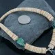 Certified Authentic Navajo .925 Sterling Silver Graduated Melon Shell and STORMY MTN. Turquoise 19 Native American Necklace 7501008-19 Certified Authentic Navajo .925 Sterling Silver Graduated Melon Shell and STORMY MTN. Turquoise 19 Native American Necklace 7501008-19