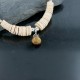 Certified Authentic Navajo .925 Sterling Silver Graduated Melon Shell and Tigers Eye Jasper Native American Necklace 15383-50