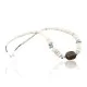 Certified Authentic Navajo .925 Sterling Silver Graduated Melon Shell and Tigers Eye Turquoise Native American Necklace 15562-58 Certified Authentic Navajo .925 Sterling Silver Graduated Melon Shell and Tigers Eye Turquoise Native American Necklace 15562-58