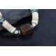 Certified Authentic Navajo .925 Sterling Silver Graduated Melon Shell and Tigers Eye Turquoise Native American Necklace 15562-58 Certified Authentic Navajo .925 Sterling Silver Graduated Melon Shell and Tigers Eye Turquoise Native American Necklace 15562-58