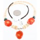 Certified Authentic Navajo .925 Sterling Silver Graduated Melon Shell and Turquoise CORAL Native American Necklace 390779287110