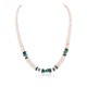 Certified Authentic Navajo .925 Sterling Silver Graduated Melon Shell and Turquoise Native American Necklace 1 16051-1 Certified Authentic Navajo .925 Sterling Silver Graduated Melon Shell and Turquoise Native American Necklace 1 16051-1