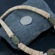 Certified Authentic Navajo .925 Sterling Silver Graduated Melon Shell and TURQUOISE Native American Necklace 15213-17 Certified Authentic Navajo .925 Sterling Silver Graduated Melon Shell and TURQUOISE Native American Necklace 15213-17