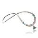 Navajo .925 Sterling Silver Graduated Melon Shell and Turquoise Native American Necklace 15213-8 Navajo .925 Sterling Silver Graduated Melon Shell and Turquoise Native American Necklace 15213-8