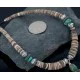 Navajo .925 Sterling Silver Graduated Melon Shell and Turquoise Native American Necklace 15213-8 Navajo .925 Sterling Silver Graduated Melon Shell and Turquoise Native American Necklace 15213-8