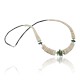 Certified Authentic Navajo .925 Sterling Silver Graduated Melon Shell and Turquoise Native American Necklace 15383-27