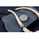Certified Authentic Navajo .925 Sterling Silver Graduated Melon Shell and Turquoise Native American Necklace 15432-3