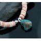 Certified Authentic Navajo .925 Sterling Silver Graduated Melon Shell and Turquoise Native American Necklace 15554-4 Certified Authentic Navajo .925 Sterling Silver Graduated Melon Shell and Turquoise Native American Necklace 15554-4