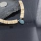 Certified Authentic Navajo .925 Sterling Silver Graduated Melon Shell and Turquoise Native American Necklace 15562-12 Certified Authentic Navajo .925 Sterling Silver Graduated Melon Shell and Turquoise Native American Necklace 15562-12