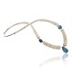 Certified Authentic Navajo .925 Sterling Silver Graduated Melon Shell and Turquoise Native American Necklace 15562-9 Certified Authentic Navajo .925 Sterling Silver Graduated Melon Shell and Turquoise Native American Necklace 15562-9