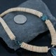 Certified Authentic Navajo .925 Sterling Silver Graduated Melon Shell and Turquoise Native American Necklace 15562-9 Certified Authentic Navajo .925 Sterling Silver Graduated Melon Shell and Turquoise Native American Necklace 15562-9