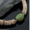 Certified Authentic Navajo .925 Sterling Silver Graduated Melon Shell and Turquoise Native American Necklace 15778-25 Certified Authentic Navajo .925 Sterling Silver Graduated Melon Shell and Turquoise Native American Necklace 15778-25