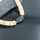 Certified Authentic Navajo .925 Sterling Silver Graduated Melon Shell and Turquoise Native American Necklace 18108-72 Certified Authentic Navajo .925 Sterling Silver Graduated Melon Shell and Turquoise Native American Necklace 18108-72