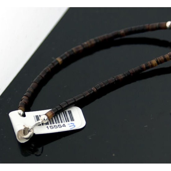 Certified Authentic Navajo .925 Sterling Silver Graduated Melon Shell and Turquoise Native American Necklace 370879670436