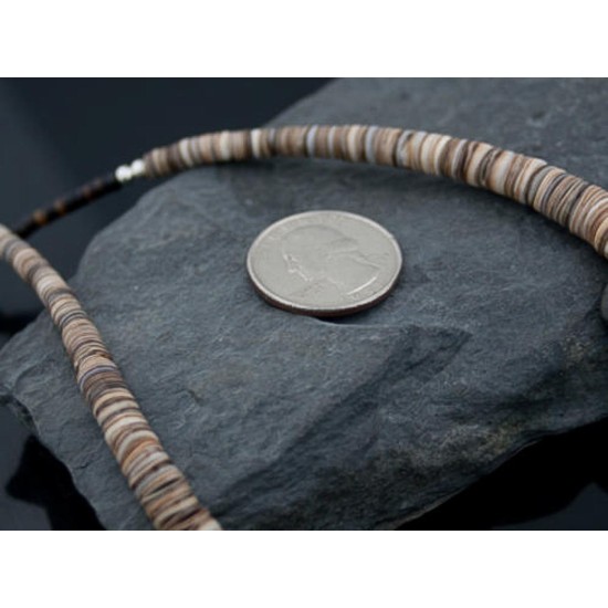 Certified Authentic Navajo .925 Sterling Silver Graduated Melon Shell and Turquoise Native American Necklace 370883092348 Certified Authentic Navajo .925 Sterling Silver Graduated Melon Shell and Turquoise Native American Necklace 370883092348
