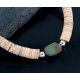 Certified Authentic Navajo .925 Sterling Silver Graduated Melon Shell and Turquoise Native American Necklace 370887790736 Certified Authentic Navajo .925 Sterling Silver Graduated Melon Shell and Turquoise Native American Necklace 370887790736