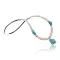 Certified Authentic Navajo .925 Sterling Silver Graduated Melon Shell and Turquoise Native American Necklace 370892540088