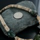 Certified Authentic Navajo .925 Sterling Silver Graduated Melon Shell and Turquoise Native American Necklace 370903427660