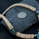Certified Authentic Navajo .925 Sterling Silver Graduated Melon Shell and Turquoise Native American Necklace 370904529509