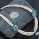 Certified Authentic Navajo .925 Sterling Silver Graduated Melon Shell and Turquoise Native American Necklace 370909132740 Certified Authentic Navajo .925 Sterling Silver Graduated Melon Shell and Turquoise Native American Necklace 370909132740
