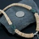 Certified Authentic Navajo .925 Sterling Silver Graduated Melon Shell and Turquoise Native American Necklace 370912899022