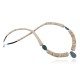 Certified Authentic Navajo .925 Sterling Silver Graduated Melon Shell and Turquoise Native American Necklace 370917400099
