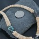 Certified Authentic Navajo .925 Sterling Silver Graduated Melon Shell and Turquoise Native American Necklace 370922107229
