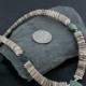 Certified Authentic Navajo .925 Sterling Silver Graduated Melon Shell and Turquoise Native American Necklace 370924736334