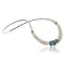 Certified Authentic Navajo .925 Sterling Silver Graduated Melon Shell and Turquoise Native American Necklace 370964193631