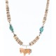 Certified Authentic Navajo .925 Sterling Silver Graduated Melon Shell and Turquoise Native American Necklace 371010510377 Certified Authentic Navajo .925 Sterling Silver Graduated Melon Shell and Turquoise Native American Necklace 371010510377