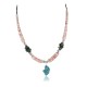 Certified Authentic Navajo .925 Sterling Silver Graduated Melon Shell and Turquoise Native American Necklace 390656753479