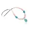 Certified Authentic Navajo .925 Sterling Silver Graduated Melon Shell and Turquoise Native American Necklace 390658355537