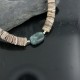 Certified Authentic Navajo .925 Sterling Silver Graduated Melon Shell and Turquoise Native American Necklace 390681816854