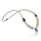 Certified Authentic Navajo .925 Sterling Silver Graduated Melon Shell and Turquoise Native American Necklace 390683845051