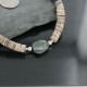 Certified Authentic Navajo .925 Sterling Silver Graduated Melon Shell and Turquoise Native American Necklace 390685561172