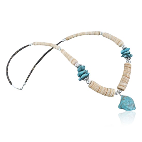 Navajo .925 Sterling Silver Graduated Melon Shell Native American Necklace 390682181724 Navajo .925 Sterling Silver Graduated Melon Shell Native American Necklace 390682181724