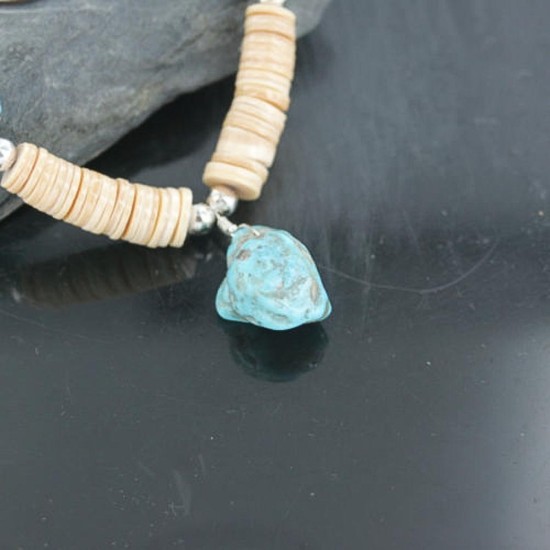 Navajo .925 Sterling Silver Graduated Melon Shell Native American Necklace 390682181724 Navajo .925 Sterling Silver Graduated Melon Shell Native American Necklace 390682181724