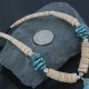 Navajo .925 Sterling Silver Graduated Melon Shell Native American Necklace 390682181724 Navajo .925 Sterling Silver Graduated Melon Shell Native American Necklace 390682181724