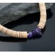 Certified Authentic Navajo .925 Sterling Silver Graduated Spiny and Amethyst Native American Necklace 750100-51